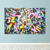 J. P. - UNFORMED FIGURE - 1953 - Action painting - Leinwanddruck (Insitu (Holzboden))