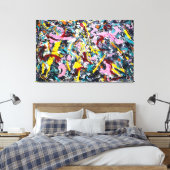 J. P. - UNFORMED FIGURE - 1953 - Action painting - Leinwanddruck (Insitu (Schlafzimmer))