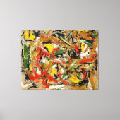 J. P. - UNTITLED - 1953-54 - Abstrakter Expression Leinwanddruck (Vorderseite)