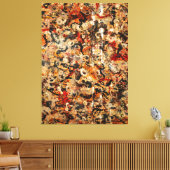 J. P. - UNTITLED - c. 1945-1949 - Aktionsmalerei- Leinwanddruck (Insitu (Wohnzimmer))