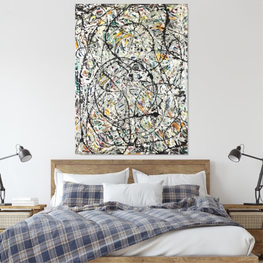 J. P. - WATERY PATHS - 1947 - Action Painting - Leinwanddruck (Insitu (Schlafzimmer))