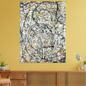 J. P. - WATERY PATHS - 1947 - Action Painting - Leinwanddruck (Insitu (Wohnzimmer))