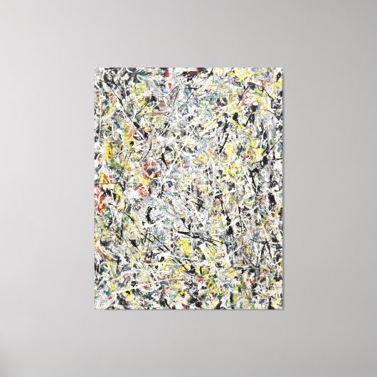 J. P. - WHITE LIGHT - 1954 - Action painting - Leinwanddruck (Vorderseite)