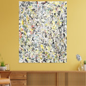 J. P. - WHITE LIGHT - 1954 - Action painting - Leinwanddruck (Insitu (Wohnzimmer))