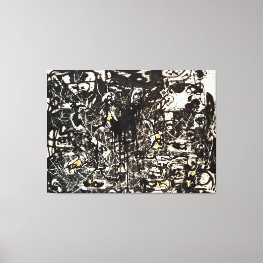 J. P. - YELLOW INSELN - 1952 - Black Pourings - Leinwanddruck (Vorderseite)