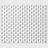 J Pattern Wrapping Paper Geschenkpapier (Flach)