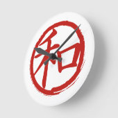 J-Peace Runde Wanduhr (Winkel)