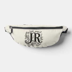 J.R Initialen mit Dekor Bauchtasche
