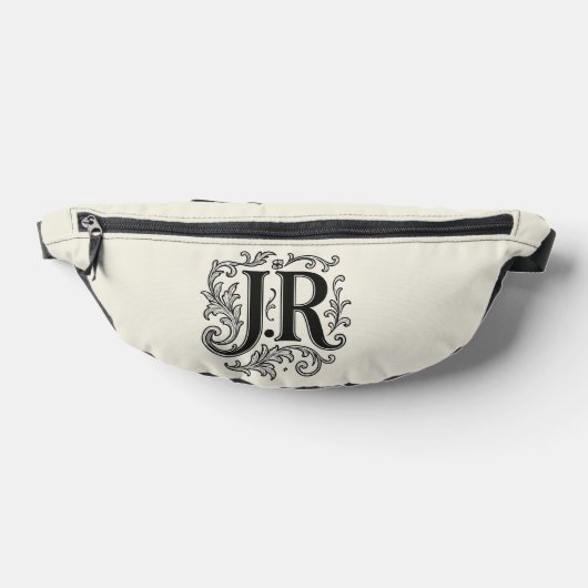 J.R Initialen mit Dekor Bauchtasche (Ablage )