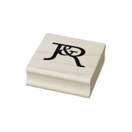 J&R Monogram Hochzeit Gummistempel