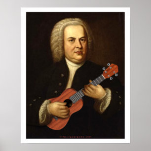 J.S. Bach auf Uke Poster