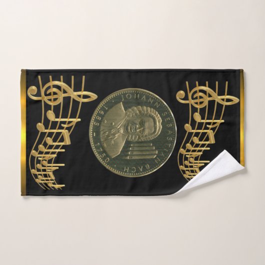 J. S. Bach Gedenkgeschenk Gast Badhandtuch Set (Handtuch)