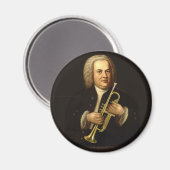 J.S. Bach mit Trumpet Magnet (Vorderseite/Rückseite)