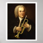 J.S. Bach mit Trumpet Poster (Vorne)