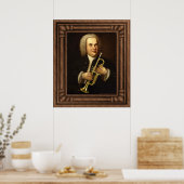 J.S. Bach mit Trumpet Poster (Küche)