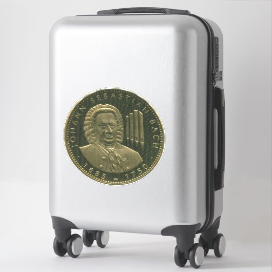 j. S. Bach Organist Commorative Medallion Aufkleber (Koffer)