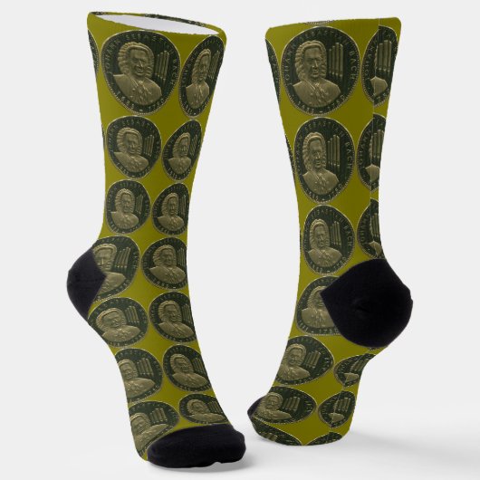 J.S. Bach, Organist-Gedenkfeier Socken (Gewinkelt)