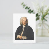 J.S. Bach-Porträt Postkarte (Stehend Vorderseite)