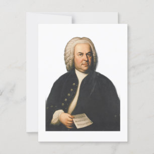 J.S. Bach-Porträt Postkarte