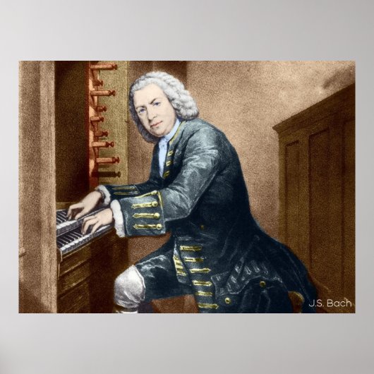 J.S. Bach Poster (Vorne)