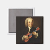 J.S. Bach über Uke Magnet (Vorderseite/Rückseite)