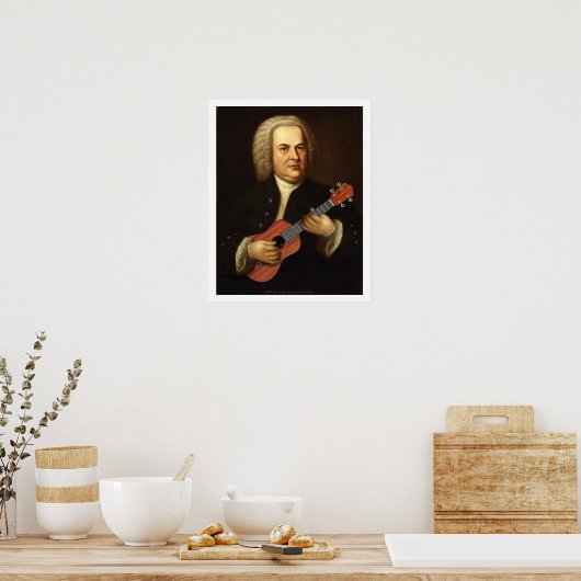 J.S. Bach über Uke Poster (Küche)