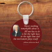 J.S. Bach zum Spielen Schlüsselanhänger (Vorderseite)
