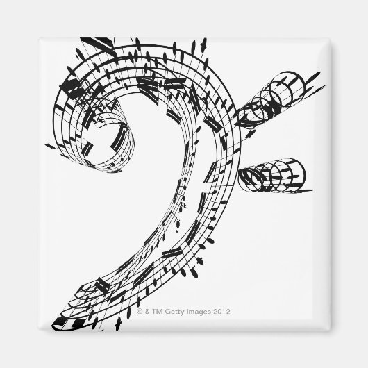 J.S.Bachs Cello Suite Magnet (Vorne)