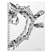 J.S.Bachs Cello Suite Notizblock (Vorderseite)