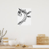 J.S.Bachs Cello Suite Poster (Küche)