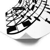 J.S.Bachs Cello Suite Poster (Ecke)