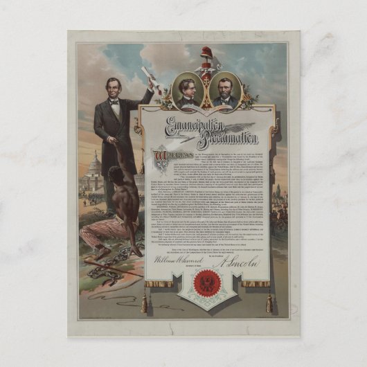 J. S. Smith & Co., Kopie der Proklamation Emanzipa Postkarte (Vorderseite)