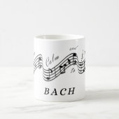 J Sebastian Bach Bester klassischer Musikkomponist Kaffeetasse (Mittel)