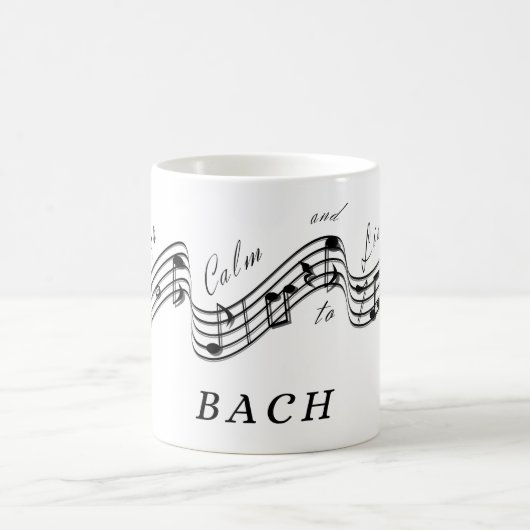 J Sebastian Bach Bester klassischer Musikkomponist Kaffeetasse (Mittel)