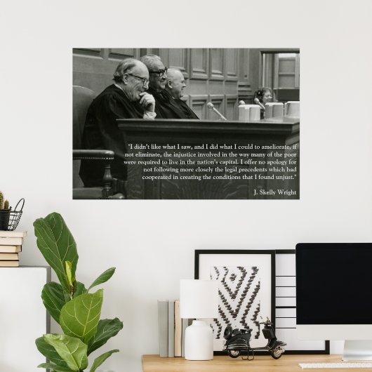 J. Skelly Wright Poster (Heimbüro)