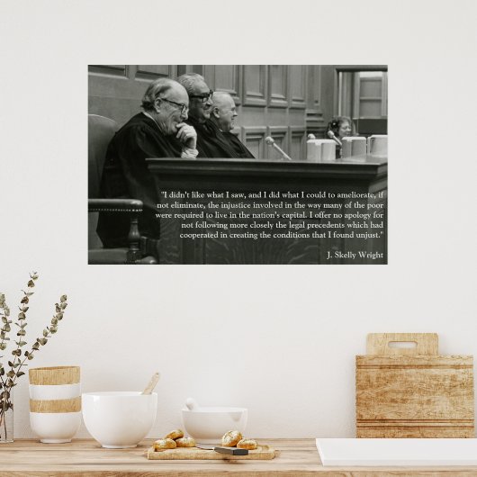 J. Skelly Wright Poster (Küche)