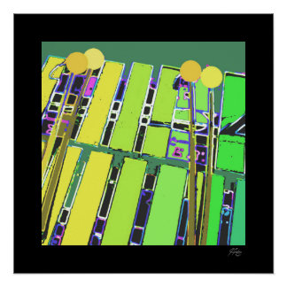 J Spoelstra Hier kommt die Band - Marimba Poster