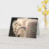 "J-" Tasse Karte (Gelbe Blume)