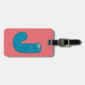 J - Tiermonogramm - Gepäckanhänger (Vorderseite horizontal)