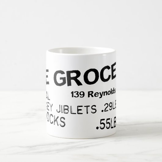 J- u. e-Lebensmittelgeschäft-Tasse Kaffeetasse (Mittel)