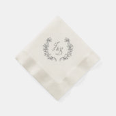 J und S elegante Scheune Hochzeit Serviette (Ecke)