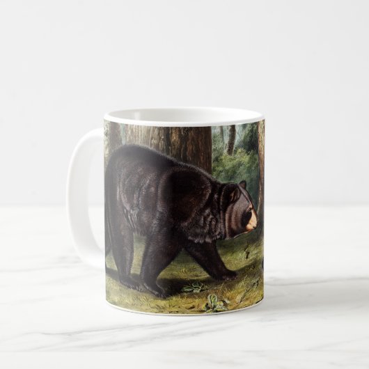 J.W. Audubon - Ursus Americanus Black Bar Kaffeetasse (Vorderseite Links)