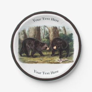 J.W. Audubon - Ursus Americanus Black Bar Pappteller