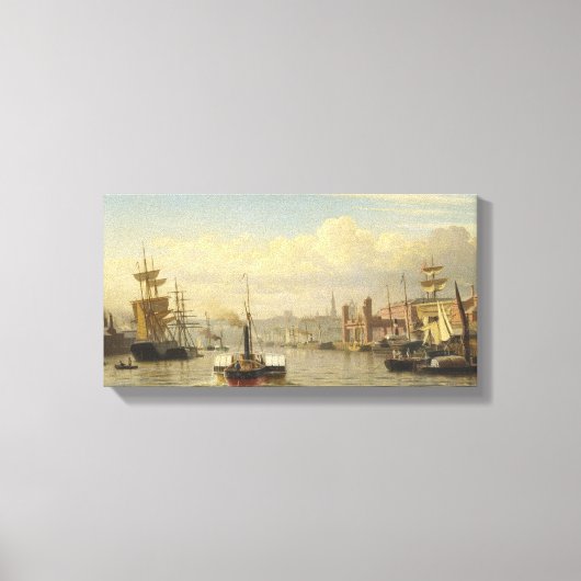 J W. Carmichael River Tyne Gemälde Leinwand (Vorderseite)