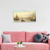 J W. Carmichael River Tyne Gemälde Leinwand (Insitu (Wohnzimmer))
