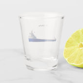 J.W. Shelley-Schussglas Schnapsglas (Rückseite)