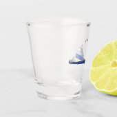 J.W. Shelley-Schussglas Schnapsglas (Links)