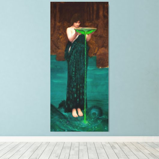 J. W. WATERHOUSE - CIRCE INVIDIOSA - 1892 - LEINWANDDRUCK (Insitu (Holzboden))