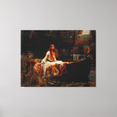 J. W. WATERHOUSE - DIE LADY OF SHALOTT - 1888 - LEINWANDDRUCK (Vorderseite)