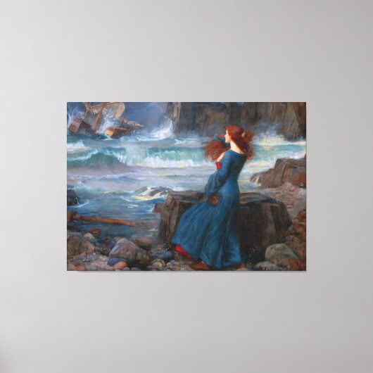 J. W. WATERHOUSE - MIRANDA (THE TEMPEST) - 1916 - LEINWANDDRUCK (Vorderseite)